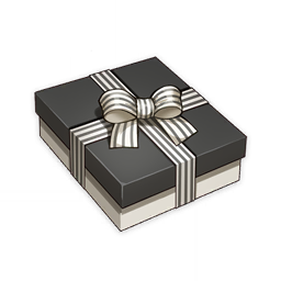artist_request black_theme box commentary container english_commentary game_cg genshin_impact gift gift_bow gift_box gift_wrapping item item_focus lowres no_humans official_art ribbon still_life third-party_source transparent_background