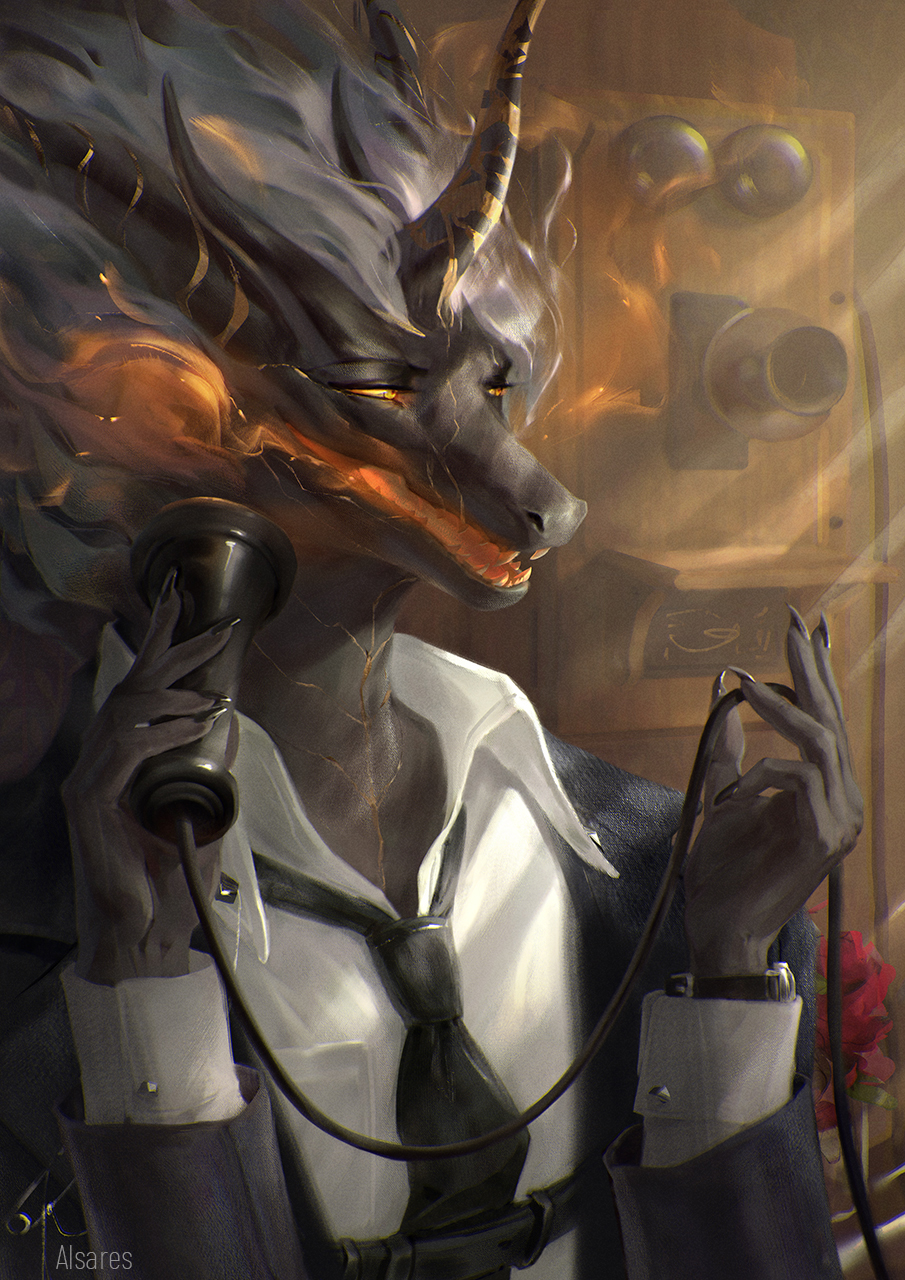 2022 5_fingers alsares ambiguous_gender anthro clothed clothing digital_media_(artwork) dragon eyebrows eyelashes fingers hair hi_res horn open_mouth solo teeth