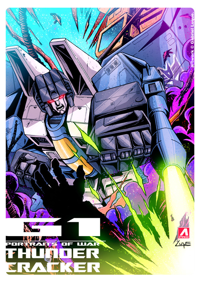 2boys angry aprostudioluque arm_cannon autobot bad_end battle character_name clenched_hand cybertron debris decepticon dirty emblem energy_beam energy_cannon english_commentary english_text glowing glowing_eyes ink_(medium) logo mecha multiple_boys official_art promotional_art red_eyes robot science_fiction shouting signature teeth thundercracker traditional_media transformers upper_body weapon when_you_see_it