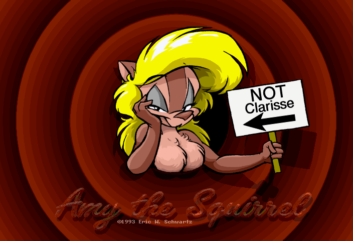 1993 4_fingers abstract_background amy_squirrel anthro artist_name blonde_hair breasts brown_body brown_fur brown_nose character_name digital_media_(artwork) english_text eric_schwartz eyeshadow featureless_breasts female fingers fur grey_eyeshadow hair half-closed_eyes holding_object holding_sign makeup mammal narrowed_eyes portrait rodent sciurid sign smile solo tan_body tan_fur text tree_squirrel