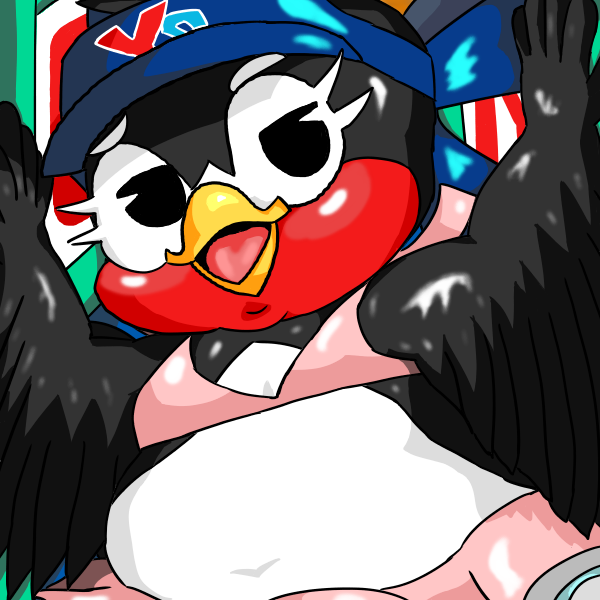 anthro avian baseball_(sport) beak bird blush female hirundinid mascot momu9172 nippon_professional_baseball oscine pacific_swallow passerine solo sport swallow_(bird) tokyo_yakult_swallows tsubami