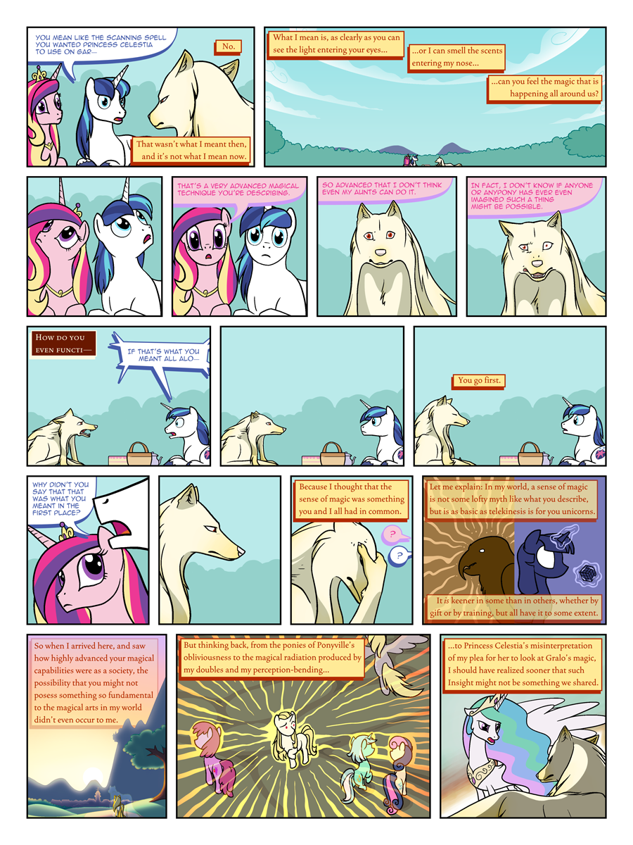 advance_magic arofa_nahmat arofa_nahmat_(unicorn_clone_form) arofatamahn bonbon_(mlp) canid canine confrontation cutie_mark dialogue ears_up earth_pony equid equine explaining explanation facepalm female feral flashback friendship_is_magic group hasbro hi_res horn horse interested lyra_heartstrings_(mlp) magic male mammal my_little_pony narrowed_eyes outside pony princess_cadance_(mlp) princess_celestia_(mlp) red_eyes shining_armor_(mlp) text trio uncomprehending unicorn wide_eyed winged_unicorn wings