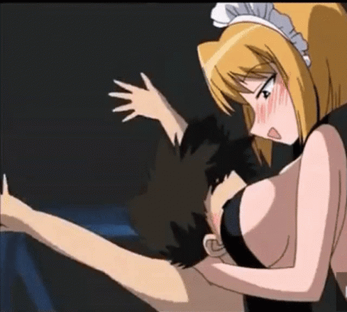 animated animated_gif between_breasts breast_pillow breast_smother breasts face_between_breasts face_to_breasts head_between_breasts lowres non-web_source smother