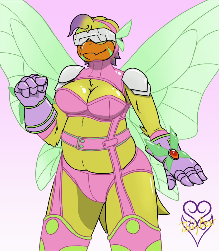 1:1 2022 4_fingers alternate_form anthro anthrofied avian bandai_namco beak belly big_breasts bird bottomwear breasts chica_(fnaf) chicken cleavage clothed clothing cosplay costume crossover crossover_cosplay curvy_figure digimon digimon_(species) digital_media_(artwork) eyelashes fairy feathers felid female fingers five_nights_at_freddy's front_view galliform gallus_(genus) gloves handwear kazemon looking_at_viewer mammal non-mammal_breasts open_mouth open_smile orange_beak overweight overweight_anthro overweight_female phasianid scottgames signature smile smiling_at_viewer solo thevgbear thick_thighs tongue topwear video_games voluptuous wide_hips yellow_body yellow_feathers