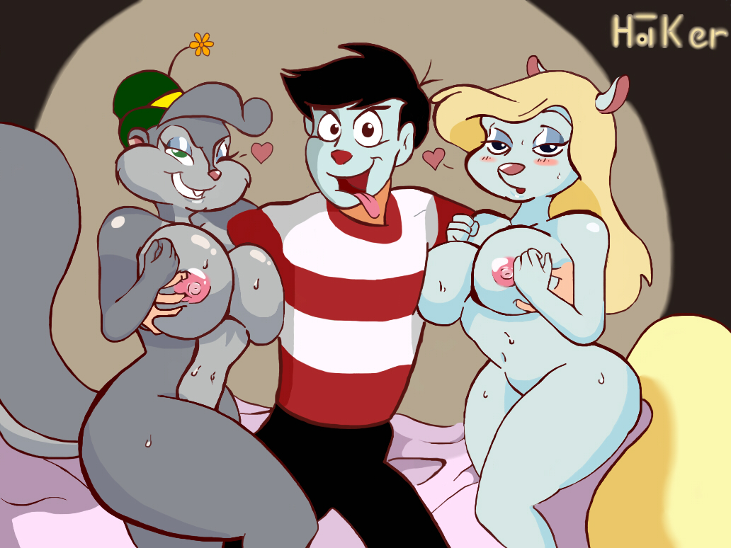 &lt;3 animal_humanoid animaniacs animaniacs_(2020) anthro belly big_breasts big_butt black_hair blonde_hair blue_eyes blush bottomwear breast_grab breast_play breast_squish breasts butt clothing embrace eyes_closed female fur green_eyes grey_body grey_fur grey_hair grey_skin grey_tail group hair hand_on_breast happy hug huge_breasts huge_butt huge_hips huge_thighs hugotaker human humanoid long_hair love male male/female mammal mammal_humanoid mime minerva_mink mink mustela mustela_humanoid mustelid mustelid_humanoid musteline musteline_humanoid nude rodent sciurid slappy_squirrel smile squish thick_thighs tongue toony trio true_musteline warner_brothers wet white_body white_fur wide_hips yellow_body yellow_fur yellow_tail