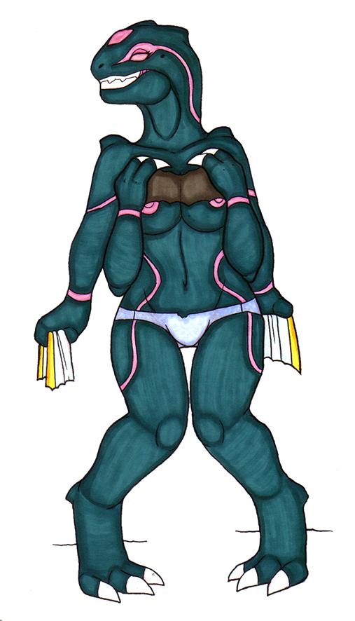 3_fingers 3_toes alternate_species anthro aroused aroused_face aroused_smile bald bare_shoulders barefoot big_breasts blue_clothing blue_panties blue_underwear breasts claws clenched_teeth clothing corruption digitigrade earhole enjoying erect_nipples erect_nipples_under_clothes eyelashes fangs feet female fingers forehead_gem front_view green_body green_scales hand_on_breast huge_breasts ivanks knock-kneed league_of_legends lizard looking_pleasured lust_transformation lux_(lol) mental_transformation mid_transformation mostly_nude multi_arm multi_limb navel nipples no_pupils non-mammal_breasts non-mammal_nipples panties pink_eyes pink_stripes reptile riot_games scales scalie simple_background smile snout solo species_transformation spines standing stripes teeth thick_thighs toe_claws toes torn_clothing transformation transformation_through_magic underwear void_monster white_background white_claws