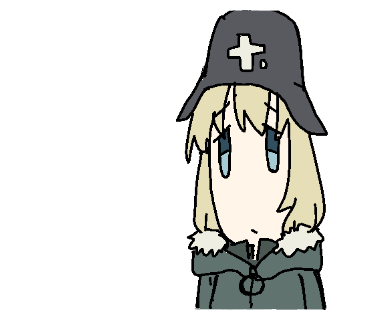 1girl blonde_hair blue_eyes closed_mouth combat_helmet fur-trimmed_jacket fur_trim green_jacket grey_headwear helmet hood hood_down hooded_jacket jacket looking_at_viewer lowres portrait shoujo_shuumatsu_ryokou simple_background solo stahlhelm tareme transparent_background tsukumizu_yuu yuuri_(shoujo_shuumatsu_ryokou) zipper_pull_tab