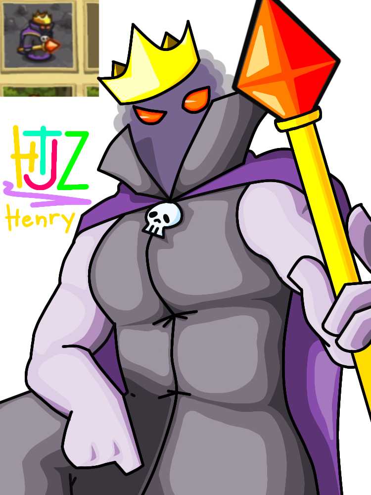 arm_resting bone cape clothing htjz-jhon humanoid kingdom_rush looking_at_viewer male monster one_leg_up purple raised_leg red_eyes shaded simple_background simple_coloring simple_lighting simple_shading skull skull_accessory solo staff vez'nan_(kingdom_rush) violet_(disambiguation)