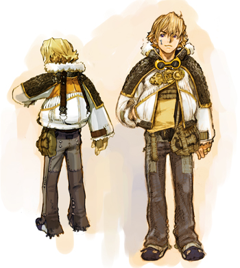 1boy blonde_hair blue_eyes clavat final_fantasy final_fantasy_crystal_chronicles goggles jacket layle lowres official_art solo
