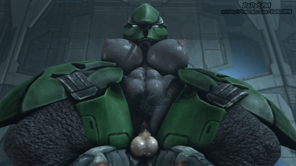 3d_(artwork) abs alien areola armor balls big_breasts breasts dark_body digital_media_(artwork) duo female genitals halo_(series) headgear helmet huge_breasts huge_thighs human larger_female male male/female mammal microsoft mostly_nude nipples on_bottom on_top penetration penile penile_penetration penis penis_in_pussy pubes pussy reresfm reverse_cowgirl_position sangheili sex size_difference smaller_male spread_legs spreading thick_thighs vaginal vaginal_penetration video_games xbox_game_studios