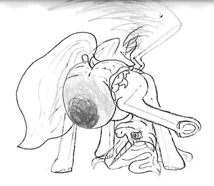 diaper equid equine feces female feral friendship_is_magic hasbro horn low_res mammal messy_diaper monochrome my_little_pony pooping pregnant princess_celestia_(mlp) raised_leg raised_tail scat sketch soiled_diaper soiling soiling_diaper solo veiled_lioness winged_unicorn wings