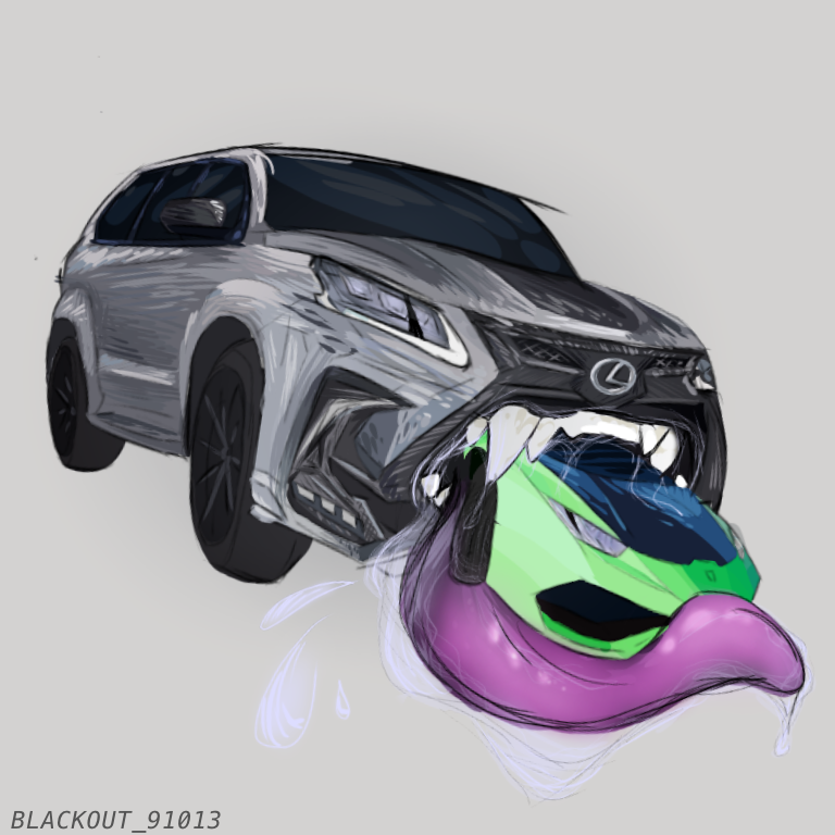 1:1 2019 ambiguous/ambiguous ambiguous_gender artist_name big_tongue blackout_91013 bodily_fluids car dire_car dire_machine dire_vehicle duo headlight_eyes lamborghini lexus living_car living_machine living_vehicle machine not_furry open_mouth saliva saliva_string sharp_teeth simple_background size_difference teeth text tongue tongue_out vehicle vore