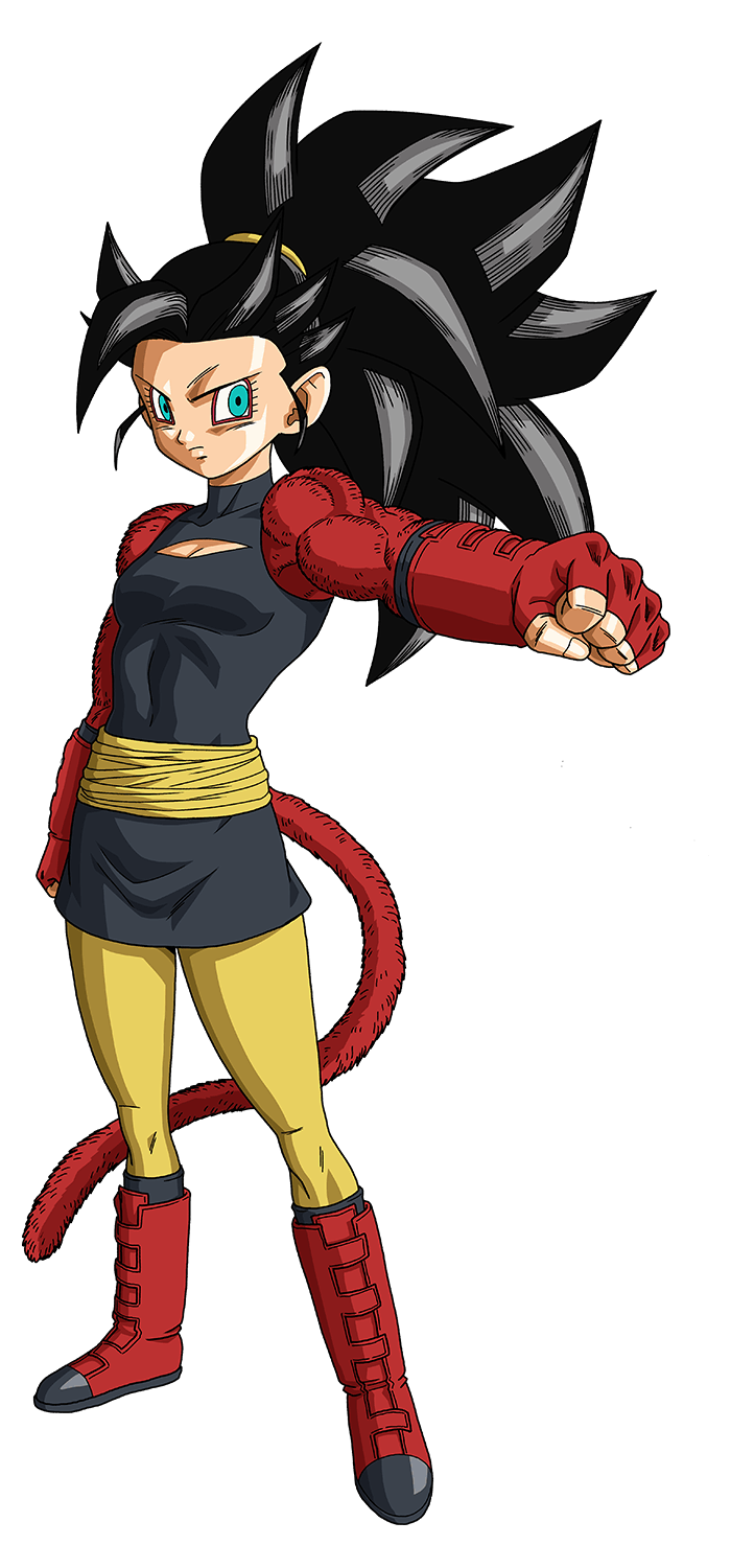 body_fur dragon_ball dragon_ball_heroes fingerless_gloves fur gloves highres leggings long_hair monkey_girl monkey_tail muscular note_(dragon_ball) official_art red_fur saiyan smirk spiked_hair super_saiyan super_saiyan_4 tail time_patrol_(dragon_ball)