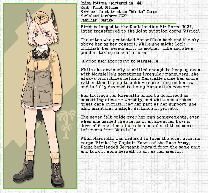 animal_ears blonde_hair boots character_profile goggles hat jacket legs raisa_pottgen shimada_fumikane short_hair socks solo strike_witches tail uniform world_witches_series