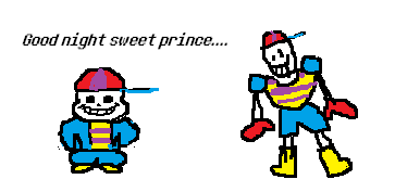 2boys baseball_cap blue_jacket cosplay english_text full_body gloves hat jacket lowres meme mother_(game) mother_2 multiple_boys ness_(mother_2) ness_(mother_2)_(cosplay) papyrus_(undertale) red_gloves sans shirt sideways_hat skeleton smile standing striped striped_shirt tobyfox undertale white_background yellow_footwear