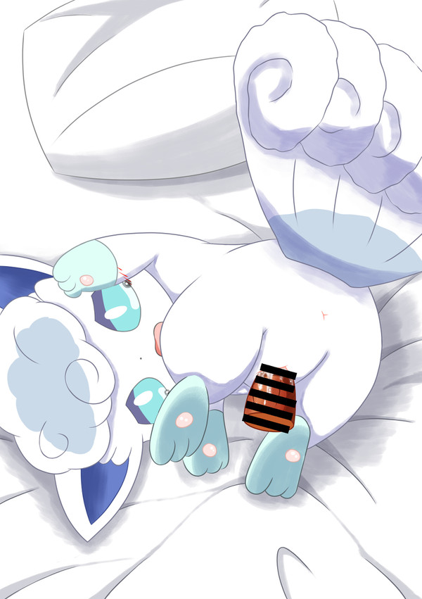 alolan_form alolan_vulpix anus bed bent_over blue_eyes blue_paws blush bodily_fluids censor_bar censored cum cum_in_pussy cum_inside cum_on_penis disembodied_penis duo ejaculating_cum ejaculation female female_focus first_person_view frown fur furniture generation_1_pokemon genital_fluids genitals harusupu human interspecies looking_at_viewer looking_back male male/female male_pov mammal nintendo on_bed open_frown open_mouth penetration penile penile_penetration penis penis_in_pussy pillow pokemon pokemon_(species) pokephilia questionable_consent rear_view regional_form_(pokemon) simple_background size_difference tears vaginal vaginal_penetration video_games vulpix white_background white_body white_fur young