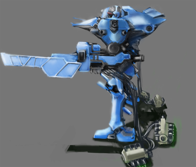 arm_cannon armored_core armored_core_4 fanart from_software mecha weapon
