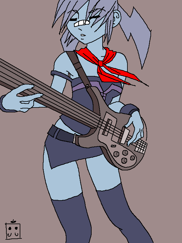 2-ch creepy-tan guitar instrument mascot ru-chans