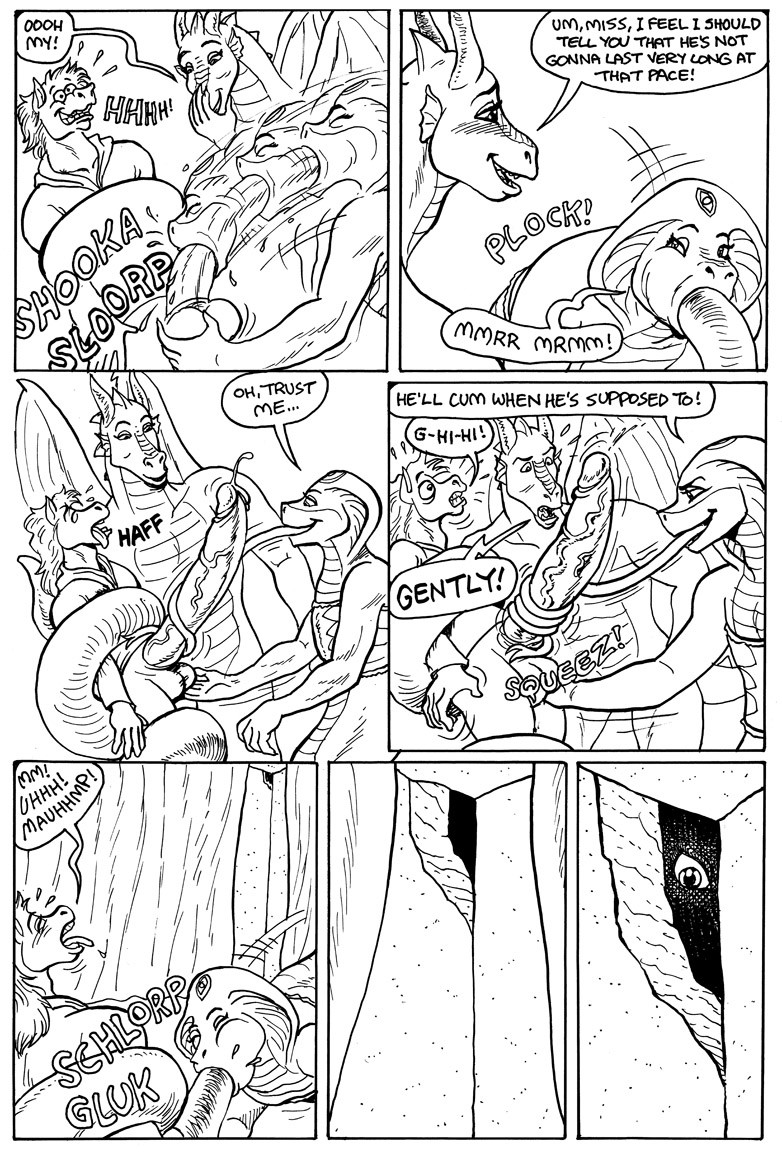 anthro apode ball_fondling balls big_penis cock_and_ball_torture dominant dominant_female draconcopode dragon equid equine fellatio female fondling genital_torture genitals group gustav_(here_there_be_dragons) here_there_be_dragons horse huge_penis karno legless male male/female mammal oral penile penis penis_squeeze reptile scalie serpentine sex snake tongue_wrap tongue_wrapped_around_penis trio voyeur wrapped_up zashy