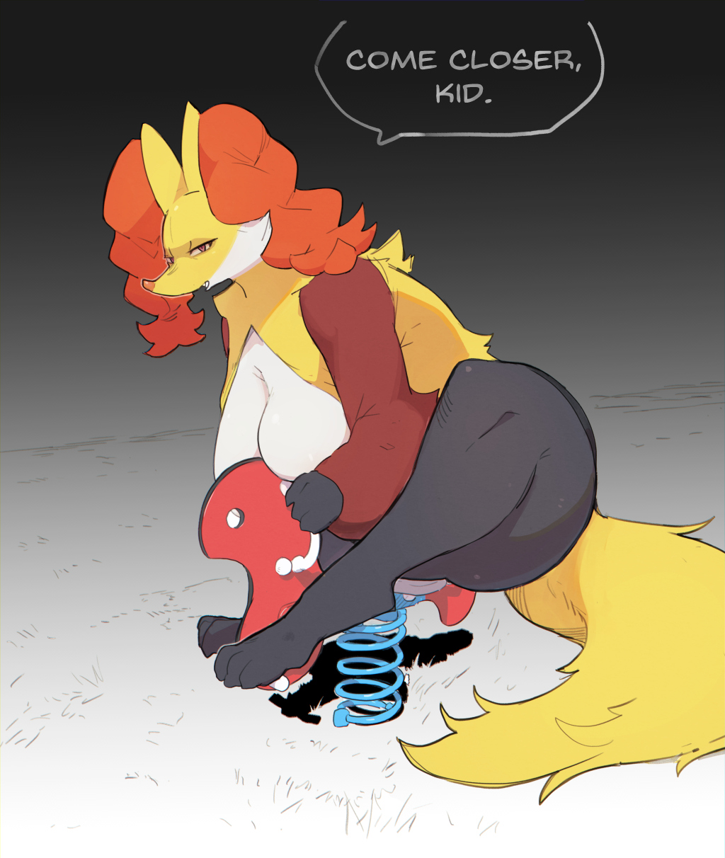 3_toes anonymous_artist anthro awkward big_breasts big_butt black_body black_fur breasts butt clothing creepy delphox dialogue dodudoru edit evil_grin featureless_breasts feet female fingers fluffy fur generation_6_pokemon hi_res imminent_rape inner_ear_fluff invalid_tag legwear long_tail looking_at_viewer mammal mature_female multicolored_body multicolored_fur narrowed_eyes naughty_face nintendo nude offscreen_character open_mouth pokemon pokemon_(species) red_body red_fur riding_toy simple_background slightly_chubby slightly_chubby_anthro slightly_chubby_female smile solo talking_to_viewer text thigh_highs toes too_big toy tuft uncomfortable_pose video_games white_body white_fur yellow_body yellow_fur