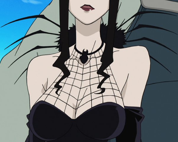 arachne_gorgon bb breasts cleavage large_breasts pale pale_skin soul_eater