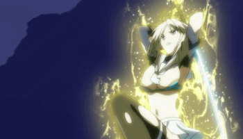 animated animated_gif breasts cleavage gif kampfer lowres