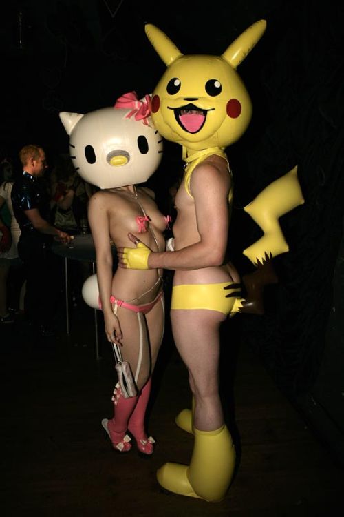 ass breasts cosplay hello_kitty mask photo pikachu pokemon real what