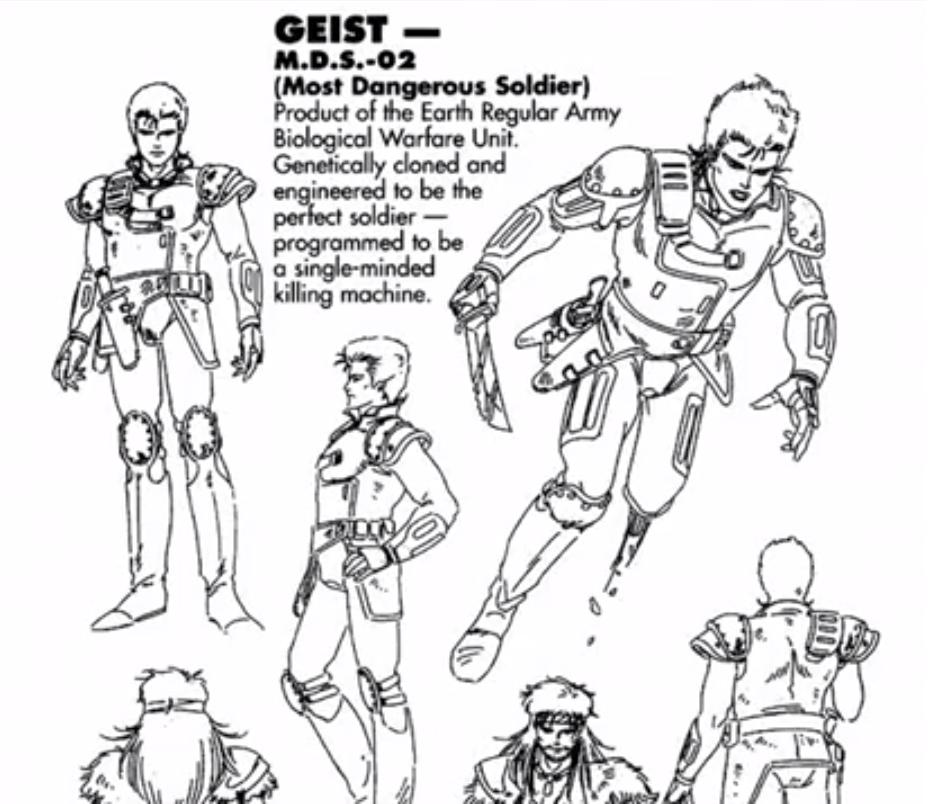 80s blonde_hair m.d._geist male male_focus man manly md_geist oldschool sketch soldier