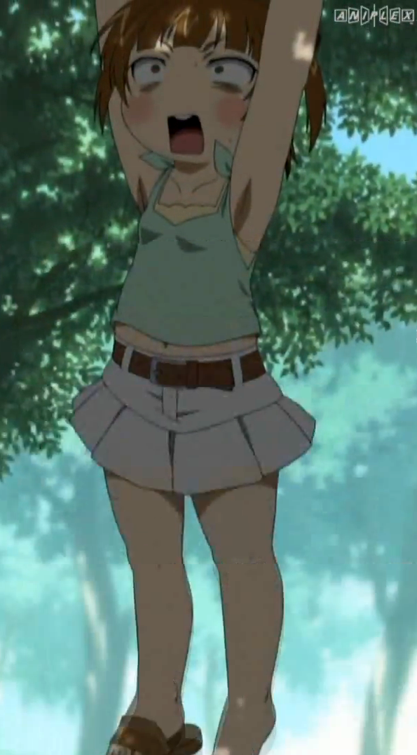 armpits cap child lolicon lowres marui_mitsuba miniskirt mitsudomoe moe screencap skirt