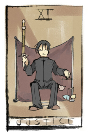 bamboo_sword card_(medium) lowres male male_focus school_uniform shinai sword tarot weapon yamaada