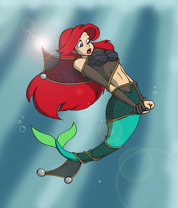 ariel bondage disney little_mermaid mermaid red_hair