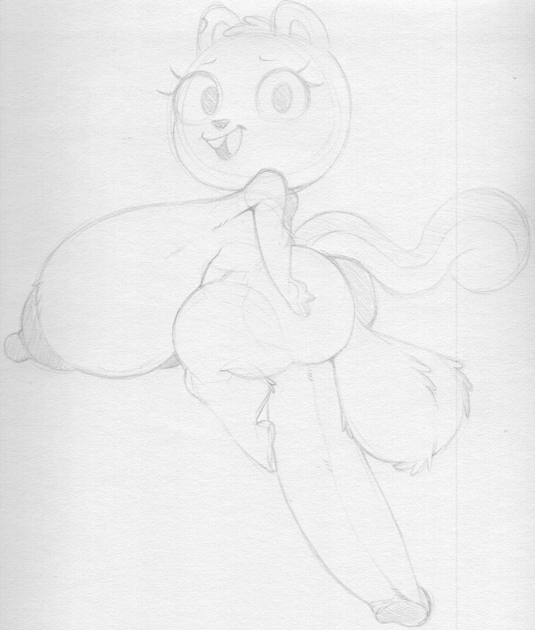 anthro balls big_balls big_breasts big_penis breasts erection genitals herm huge_balls huge_breasts huge_penis hyper hyper_balls hyper_breasts hyper_genitalia hyper_penis intersex kiff_(series) kiff_chatterley mammal monochrome nipples penis rodent sbshouseofpancakes sciurid short_stack solo tree_squirrel