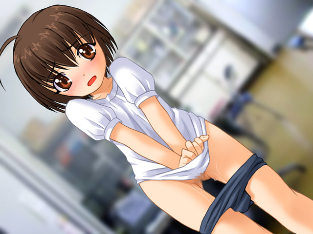 1girl game_cg indoors pussy solo