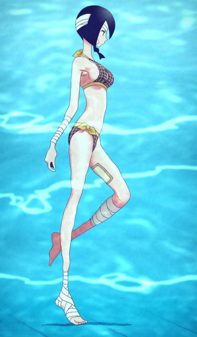 artist_request bandages bikini kobushi_abiru pool sayonara_zetsubou_sensei solo swimsuit