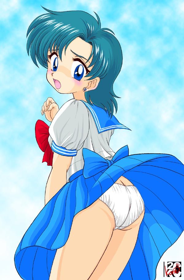 ass bishoujo_senshi_sailor_moon blush mizuno_ami panties school_uniform underwear