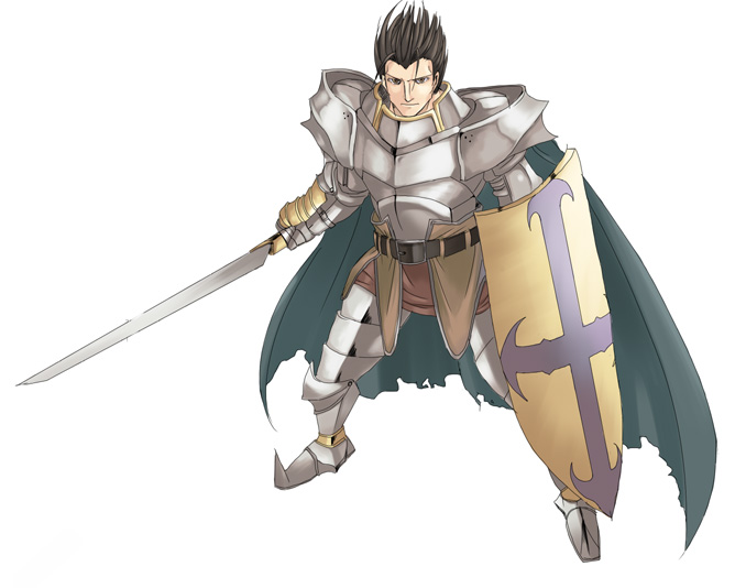 armor listless_time male male_focus ment original paladin ragnarok_online shield sword weapon