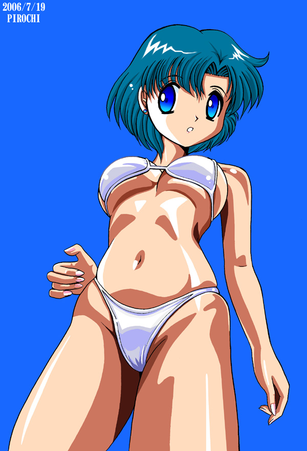bikini bishoujo_senshi_sailor_moon breasts cleavage mizuno_ami pirochi swimsuit