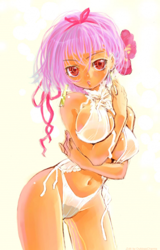 dubiouscharms omorashi peeing wetting white_bikini