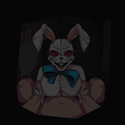 1:1 2023 animated anthro bow_tie breast_grab breast_play breasts buckteeth bunnysuitconman digital_media_(artwork) duo female five_nights_at_freddy's five_nights_at_freddy's:_security_breach hand_on_breast holding_wrist human lagomorph leporid looking_at_viewer low_res male male/female mammal open_mouth pixel_(artwork) pixel_animation rabbit scottgames sex steel_wool_studios stitch_(sewing) teeth thumbnail titfuck vanny_(fnaf) whiskers