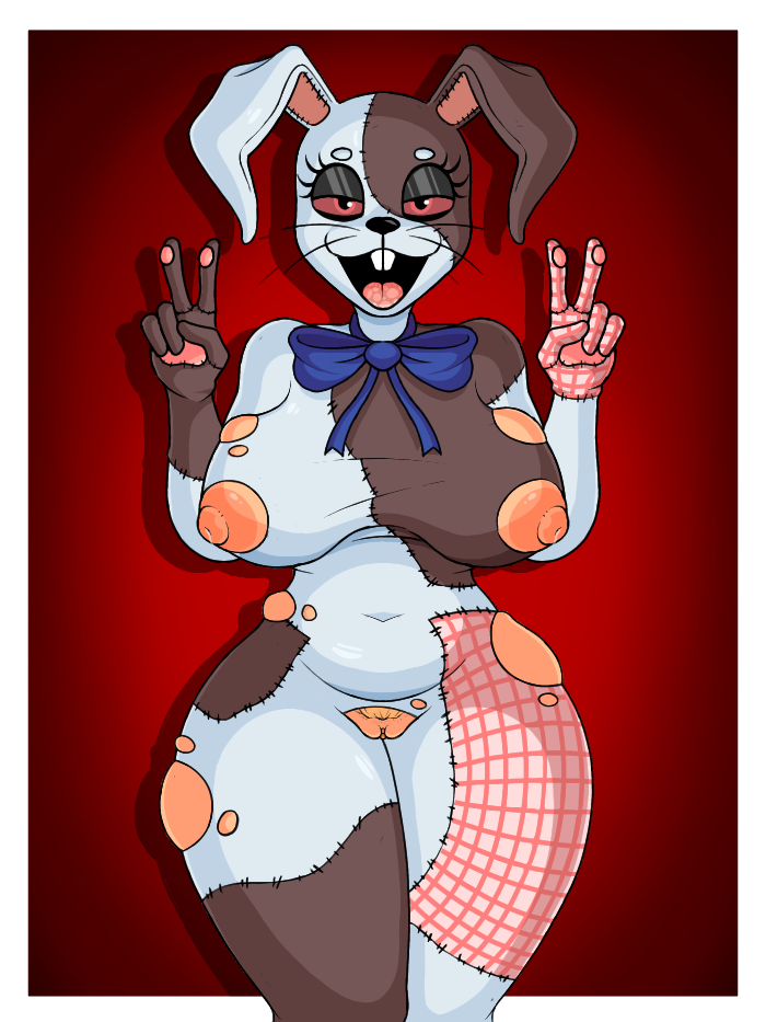 alternate_costume arms_above_head bedroom_eyes belly big_breasts blonde_pubic_hair bodily_fluids breasts buckteeth bunny_costume bunny_ears_(disambiguation) bunny_girl clothing cock_hungry costume eyelashes female female/female five_nights_at_freddy's five_nights_at_freddy's:_security_breach genital_fluids genitals gravity_breaker hairy_pussy humanoid lactating lagomorph leporid looking_at_viewer mammal midriff narrowed_eyes open_mouth pawpads peace_sign_(disambiguation) pussy pussy_juice rabbit rabbit_ears red_eyes scottgames seductive solo squinted_eyes steel_wool_studios suggestive suggestive_look teeth thick_thighs thighs tongue torn_clothing vanny_(fnaf) wanting_sex wide_hips