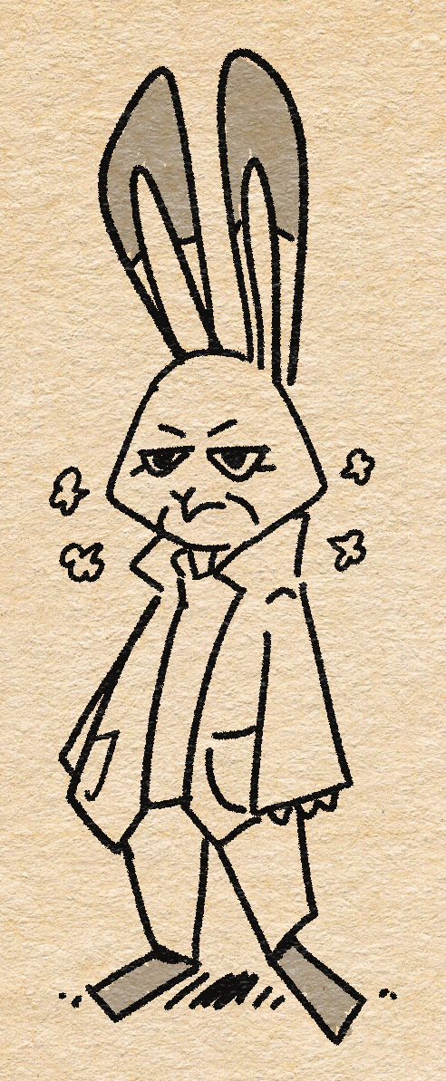 annoyed anthro clothing coat disney ears_up female frown_eyebrows judy_hopps lagomorph leporid mammal qoolbunart rabbit sketch solo standing topwear zistopia zootopia