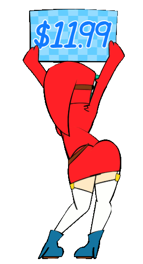 1girl animated animated_gif dancing dress mario_(series) mask minuspal non-web_source red_dress shy_gal shy_guy sign solo tagme thighs