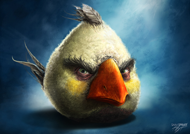 angry angry_birds avian bird feathers female feral goes_hard matilda_(angry_birds) realistic sam_spratt solo white_body white_feathers