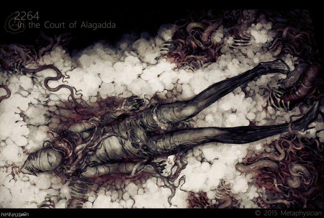 2016 amamidori ambiguous_gender artist_name body_horror digital_media_(artwork) digital_painting_(artwork) english_text flesh flesh_creature high-angle_view high_heeled_feet humanoid leg_markings letterbox living_clothing lying lying_on_ground markings not_furry number on_back on_ground pigeon_toed pseudo_clothing pseudo_scarf pseudo_shoes scp-701-1 scp_foundation shroud signature simple_background socks_(marking) solo tendrils tentacles text white_background white_text