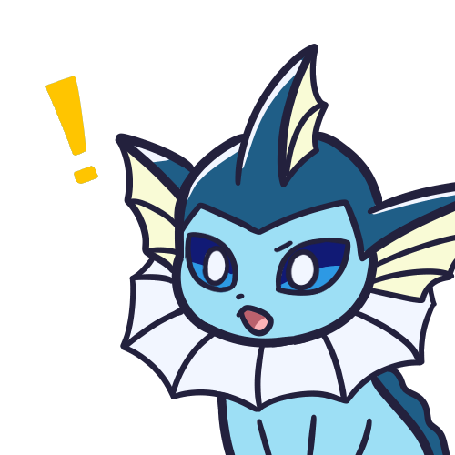 1:1 2023 alpha_channel ambiguous_gender blue_body blue_eyes digital_media_(artwork) eeveelution endwl exclamation_point feral fin frill_(anatomy) generation_1_pokemon icon low_res nintendo open_mouth pokemon pokemon_(species) reaction_image solo tongue vaporeon white_body
