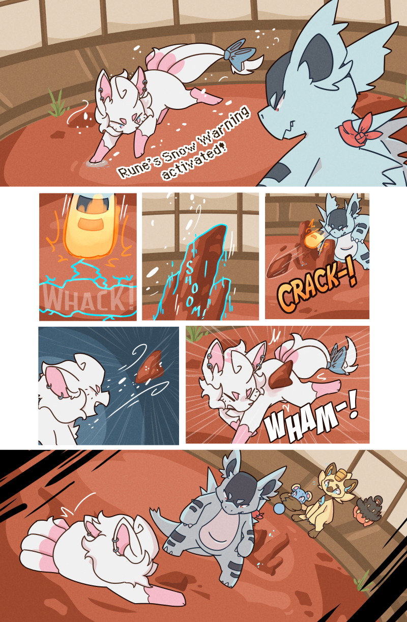 4_tails alolan_form alolan_vulpix ambiguous_gender anthro azumarill biped blue_body blue_eyes brown_body brown_fur chest_tuft claws comic dielle_(wooled) ear_piercing ear_ring english_text feral finger_claws fur generation_1_pokemon generation_2_pokemon generation_6_pokemon gloves_(marking) group hi_res inigo_(wooled) inner_ear_fluff inside leg_markings looking_at_another markings meowth multi_tail multicolored_eyes nidorina nintendo piercing pink_body pink_eyes pink_fur pokemon pokemon_(species) pokemon_mystery_dungeon pumpkaboo quadruped red_eyes regional_form_(pokemon) ring_piercing rune_(wooled) shiny_pokemon socks_(marking) tail text tuft two_tone_eyes white_body white_fur wooled yellow_body yellow_fur