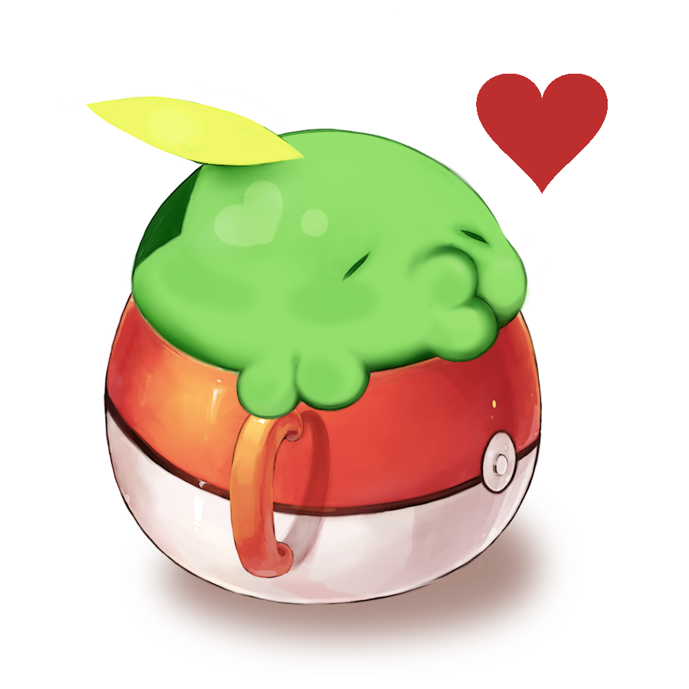 closed_eyes cup gulpin heart lips nagare26 nintendo plump poke_ball pokemon stuck