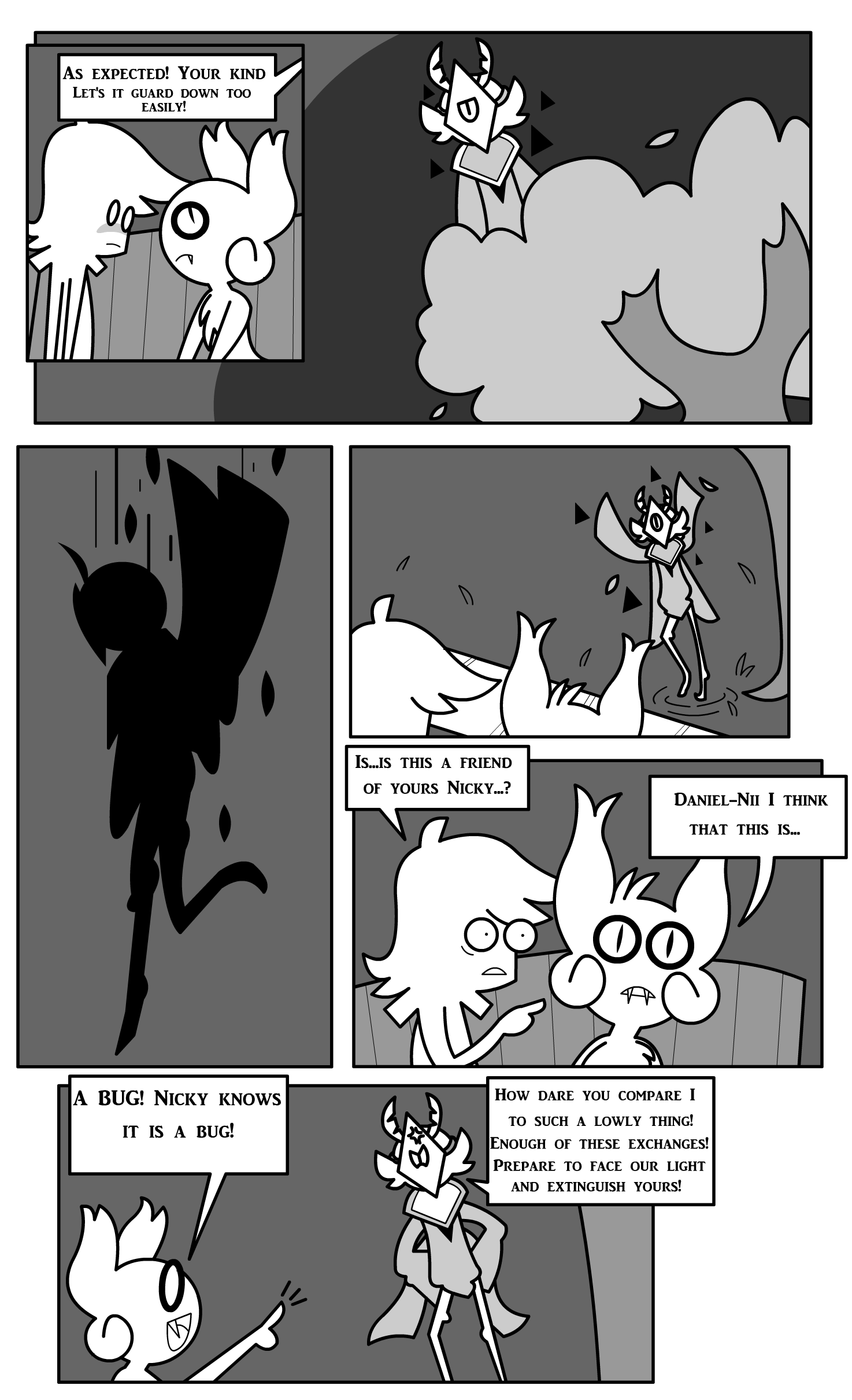 1_eye absurd_res ambiguous_gender angry antennae_(anatomy) anthro arthropod bat bench blush clothed clothing comic cross-popping_vein daniel_toke dialogue english_text fangs female_(lore) frown gesture grass greyscale group hi_res human insect lepidopteran looking_at_another male male/ambiguous mammal mask mivliano_10-c monochrome moth motion_lines narrowed_eyes nicky_(abfmh) night nude on_bench open_mouth overbite plant pointing pointing_at_another pupils scared shane_frost silhouette silhouetted_body sitting slit_pupils speech_bubble standing teeth text tree triangle_(shape) trio