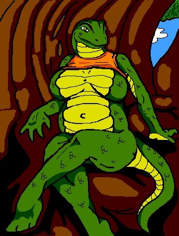 anthro belly big_breasts bottomless breasts clothed clothing danellz digital_media_(artwork) featureless_breasts female green_body green_scales low_res multicolored_body multicolored_scales navel non-mammal_breasts outie_navel pregnant reptile scales scalie shirt sitting solo topwear two_tone_body two_tone_scales yellow_body yellow_scales
