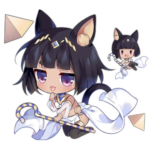 :3 animal_ear_fluff animal_ears anklet artist_request black_thighhighs blush blush_stickers bra chibi dark-skinned_female dark_skin detached_sleeves egyptian egyptian_clothes fairy_(girls'_frontline) fang full_body girls'_frontline hand_on_own_chin jackal_ears jackal_tail jewelry jitome looking_at_viewer multiple_girls o-ring o-ring_bottom official_art open_mouth paw-shaped_pupils purple_eyes pyramid_(geometry) sand_dancer_fairy_(girls'_frontline) see-through see-through_sleeves shepherd's_crook short_eyebrows simple_background smile smug thick_eyebrows thighhighs third-party_source tiara transparent_background underwear usekh_collar white_bra |_|